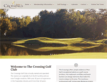 Tablet Screenshot of crossingsgolf.com